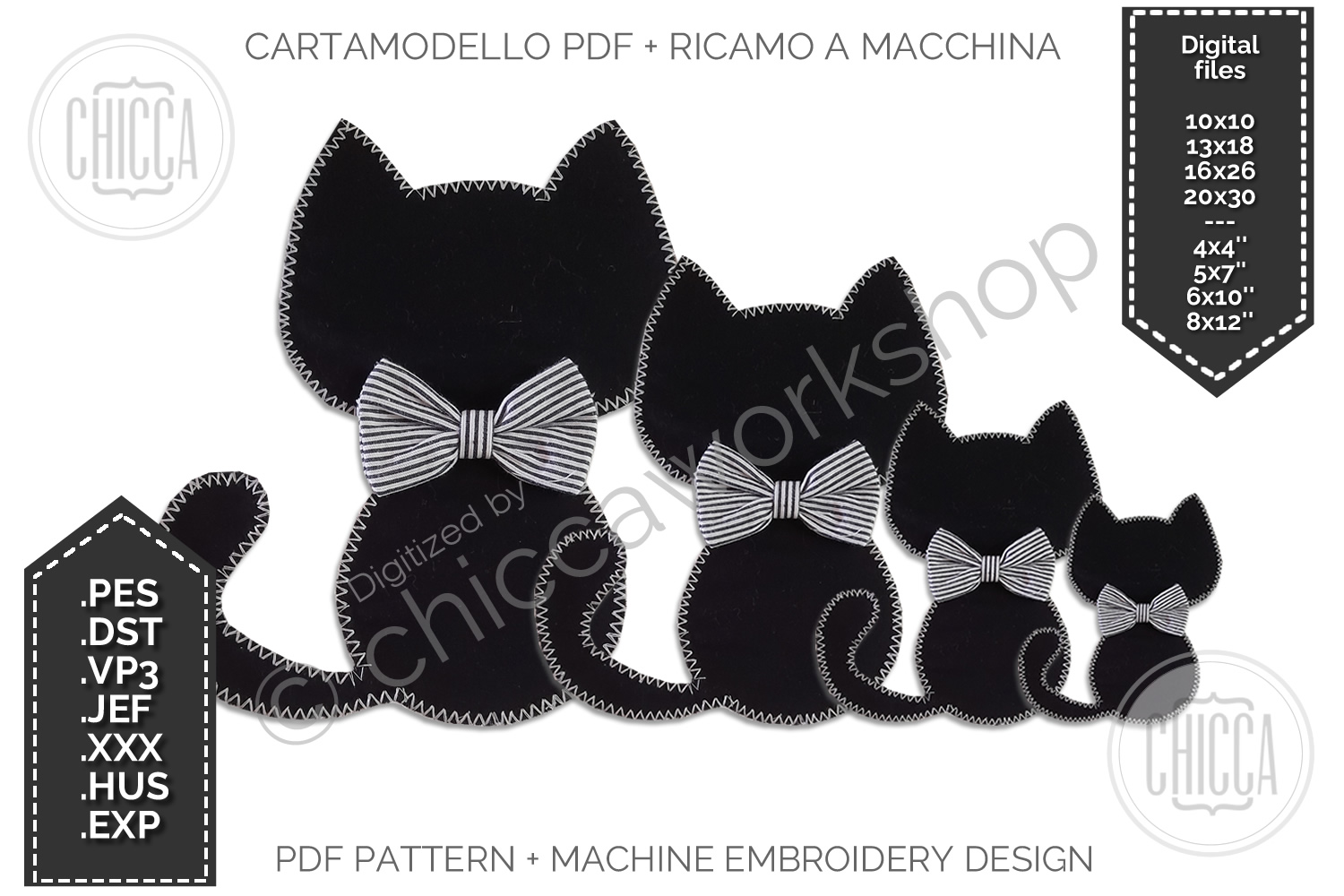 gatto con dito medio Cappelli alla pescatora