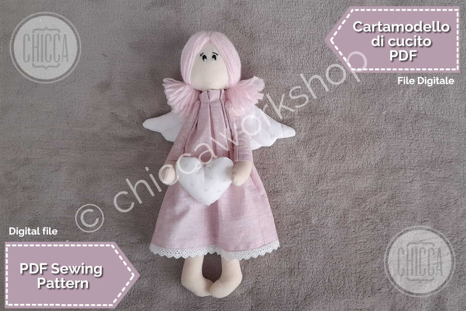 ITH Il gabbiamo Adriano PDF Cartamodello di cucito con tutorial